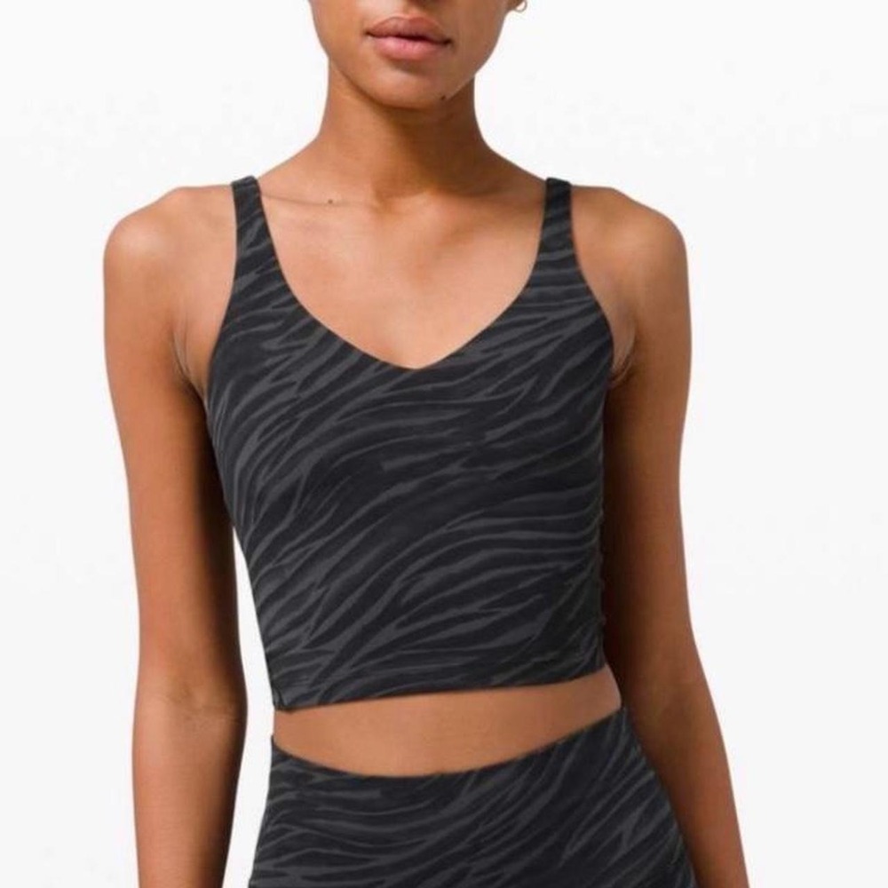 Lululemon Align Le Tigre Camo Crop Tank Size 2